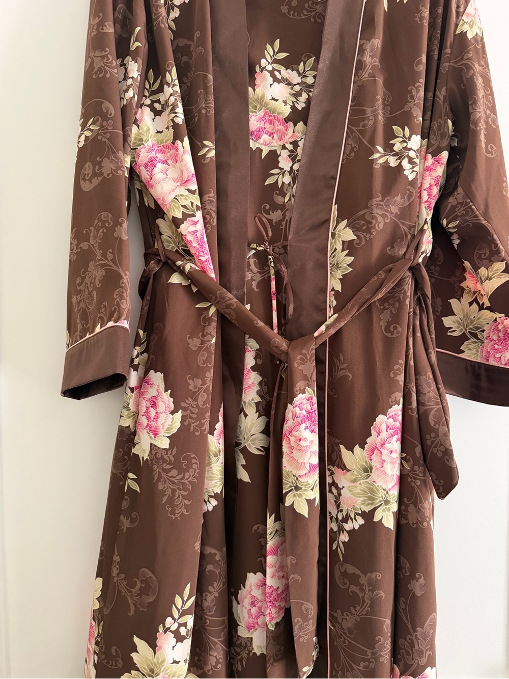 Floral Brown Robe - Picture 2 of 4